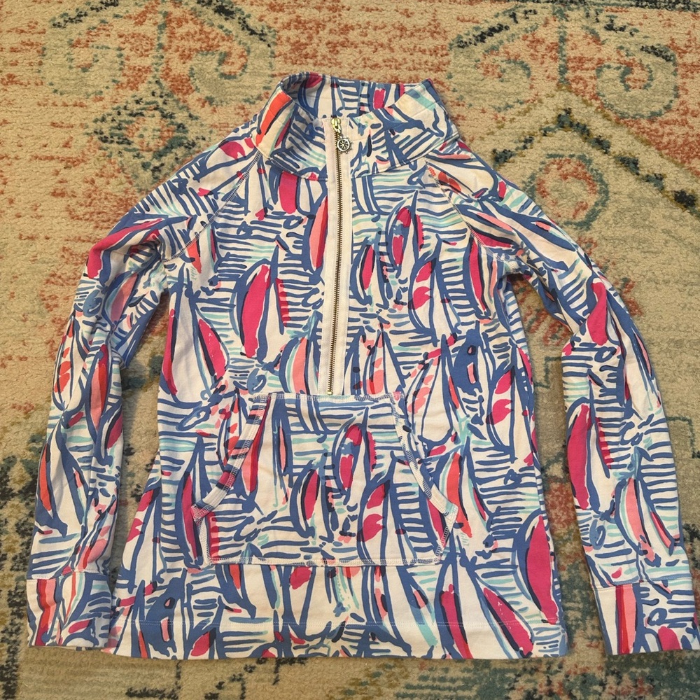 Lilly Pulitzer 1/2 zip. Size small.